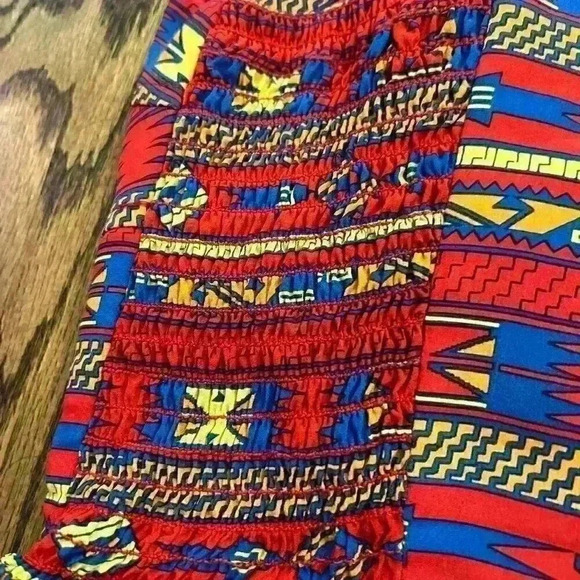 Adorable Aztec Spaghetti Strap Dress 100% SILK!!! - Picture 6 of 6